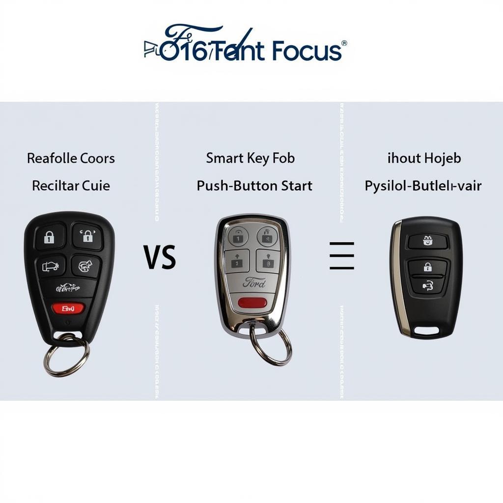 2016 Ford Focus Key Fob Types: Standard and Smart Key