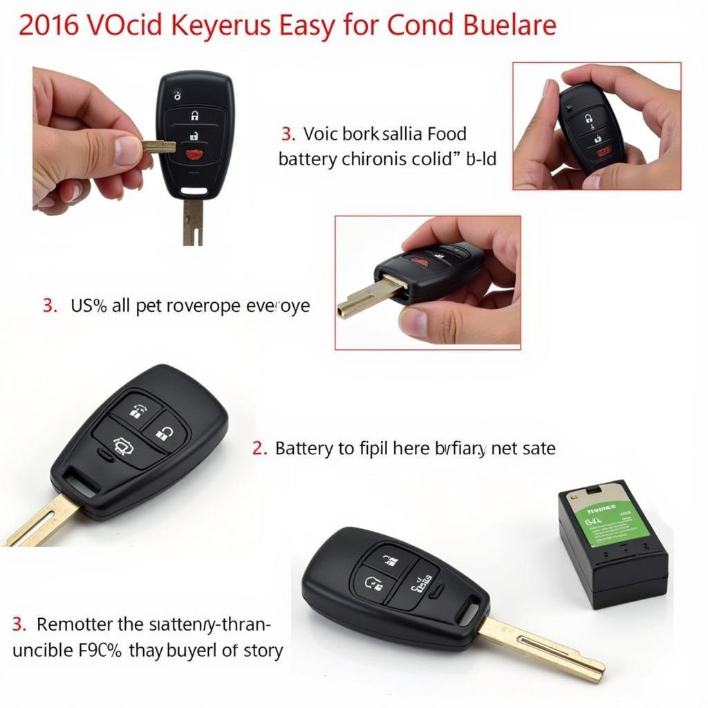 Replacing the battery in a 2016 Ford Fusion flip key fob