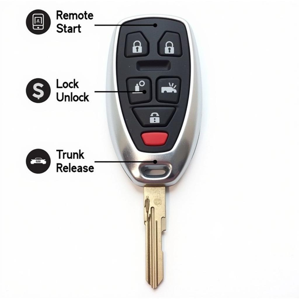 2016 Ford Fusion Key Fob Features - Remote Start, Lock, Unlock, Trunk Release