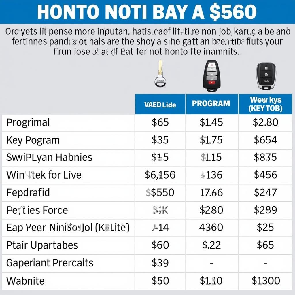 2016 Honda Fit Key Fob Replacement Cost Comparison