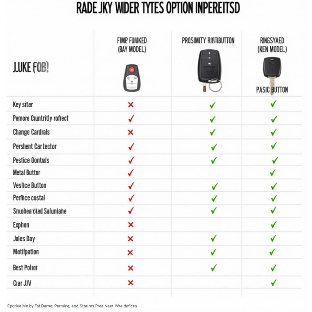 2016 JKU Key Fob Options