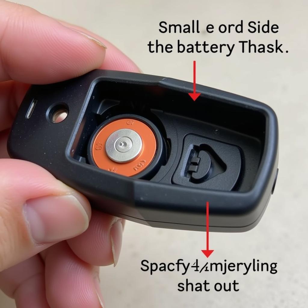 Inside the 2016 Lincoln MKZ Key Fob: Old Battery and Internal Components