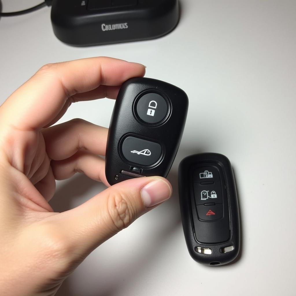 Reassembled 2016 Lincoln MKZ Key Fob After Battery Replacement