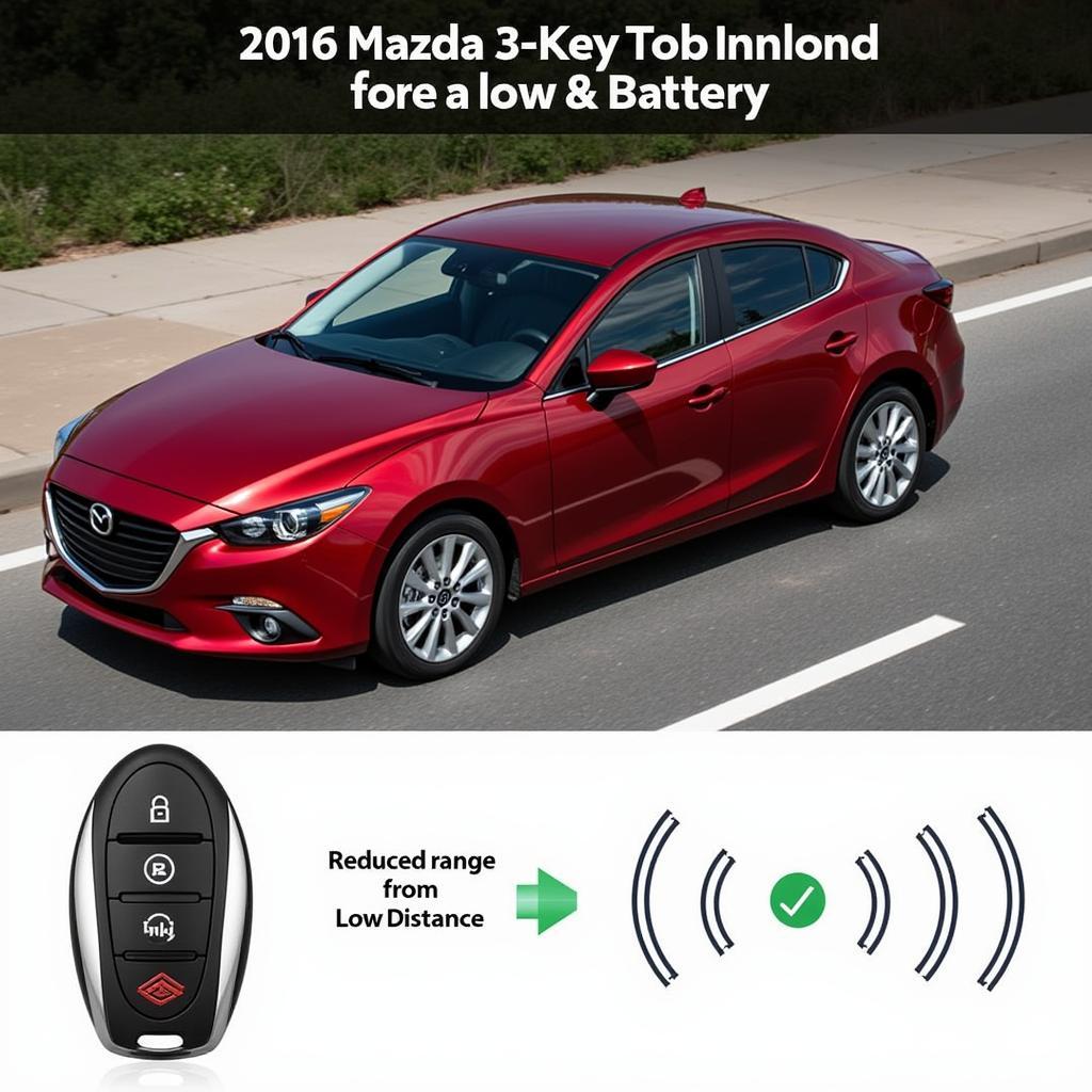 2016 Mazda 3 Sport Key Fob Showing Reduced Range Due to Low Battery