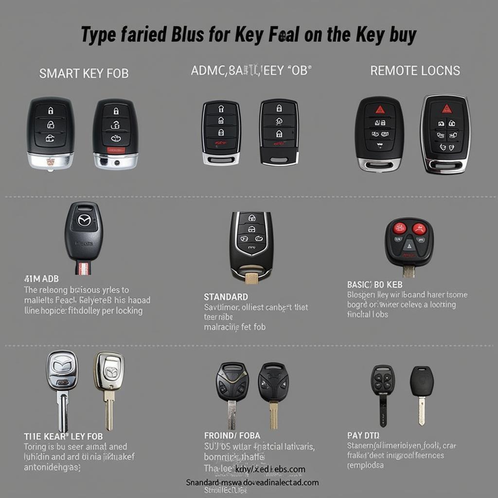 Different 2016 Mazda Key Fob Types