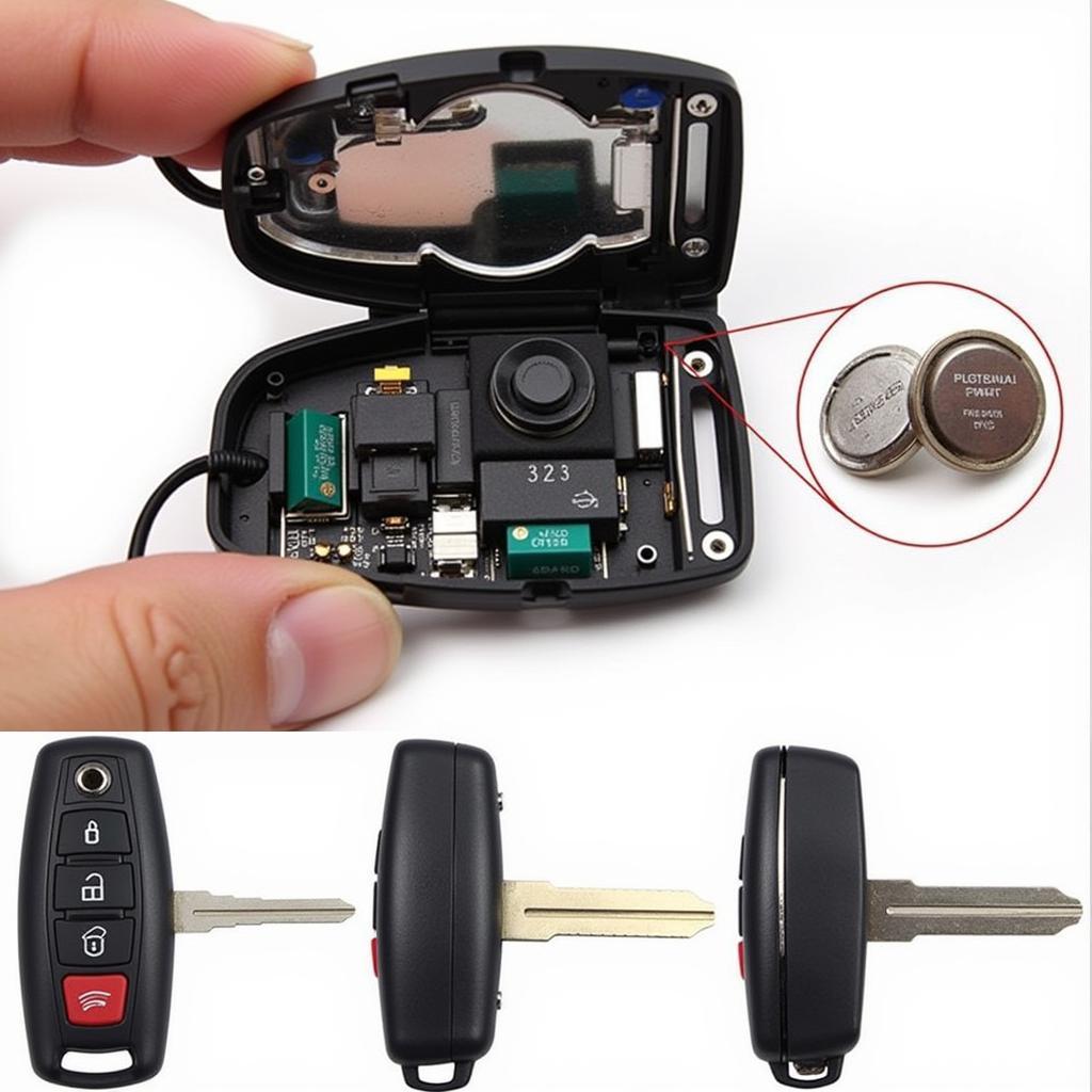 2016 Honda Odyssey Key Fob Battery Location - Showing the position of the CR2032 battery inside the key fob.