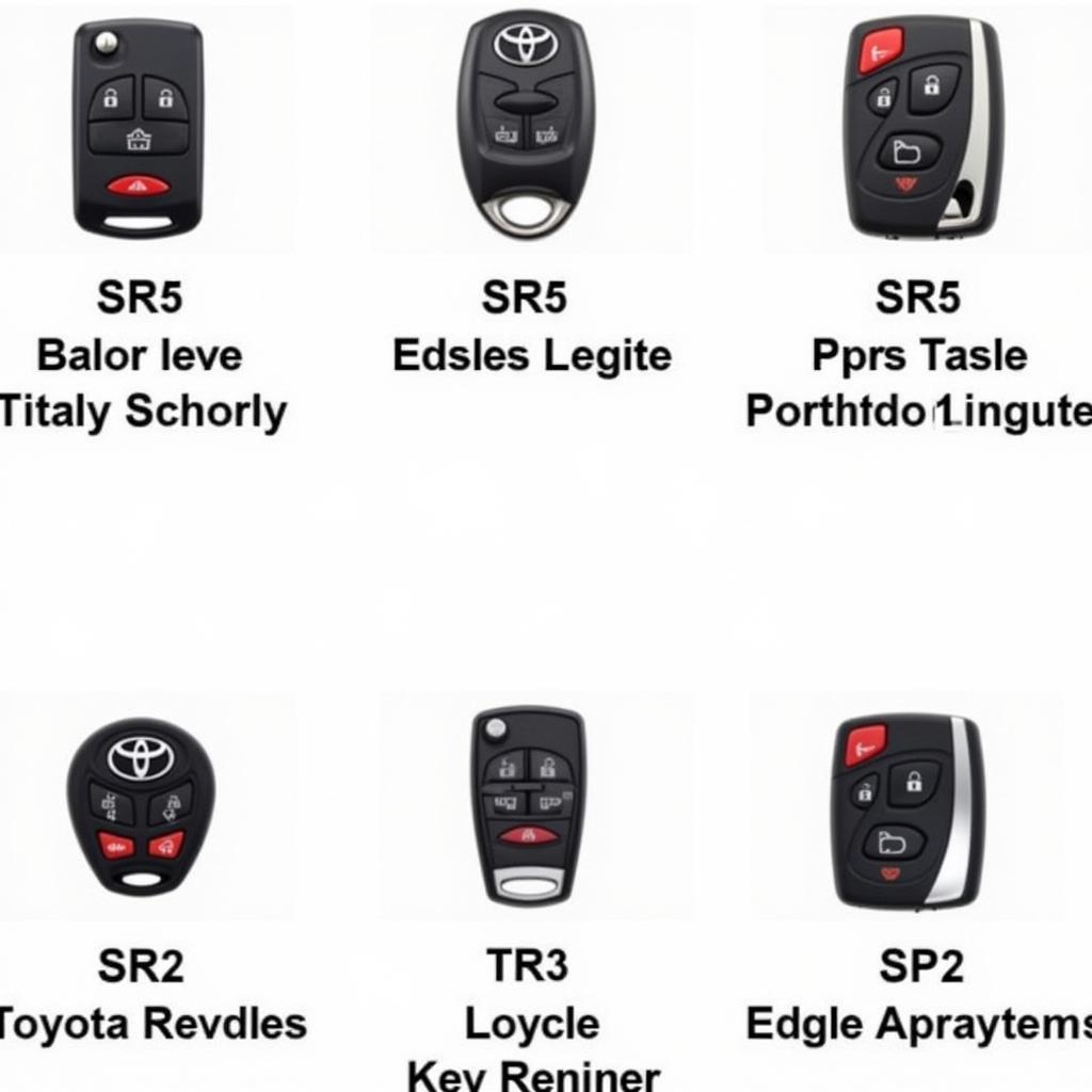 2016 Toyota 4Runner Key Fob Options