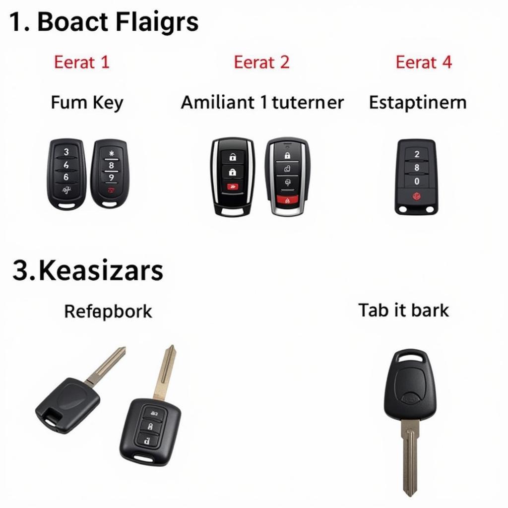 Different 2016 Toyota 4Runner Key Fobs