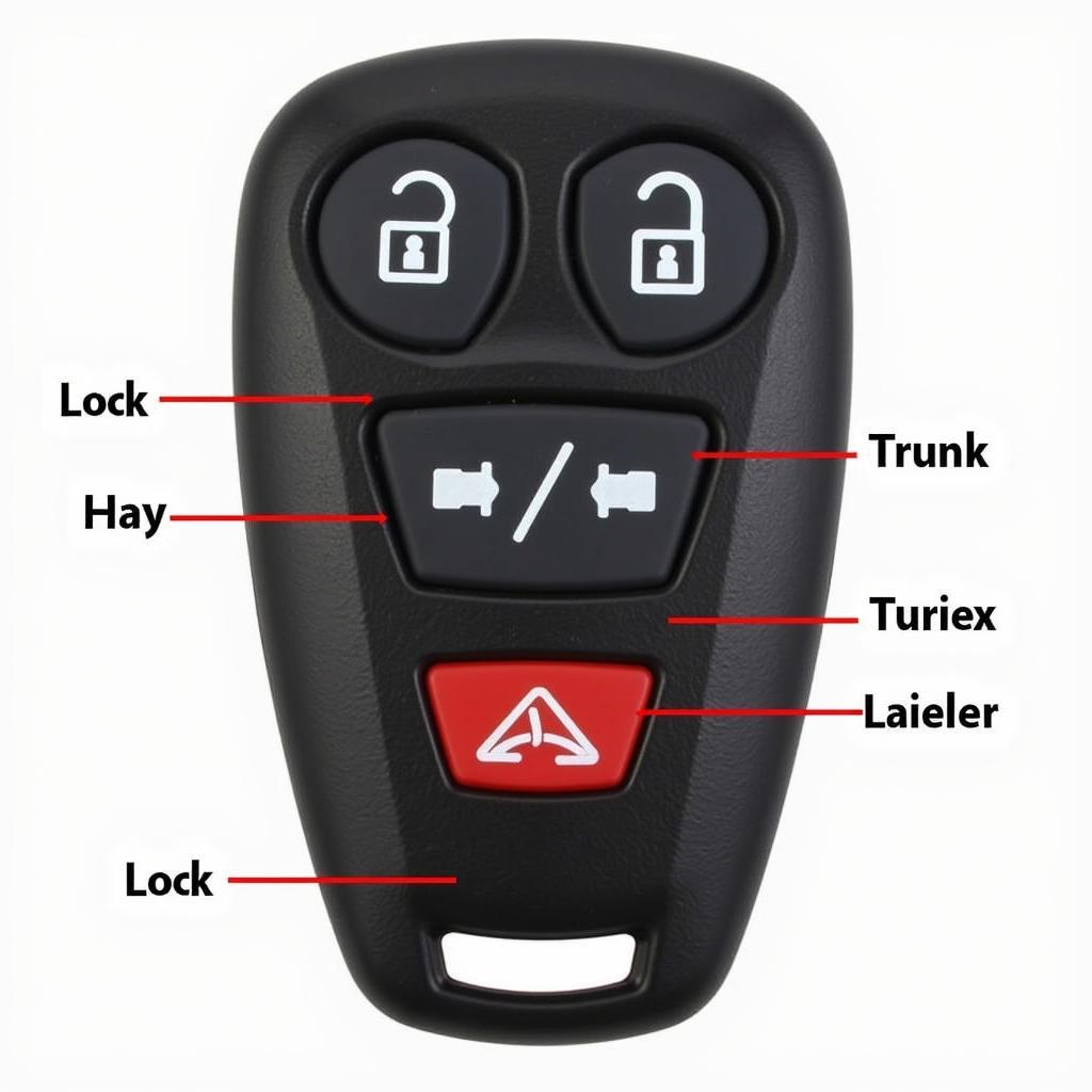 2016 Toyota Avalon Key Fob Buttons and Functions