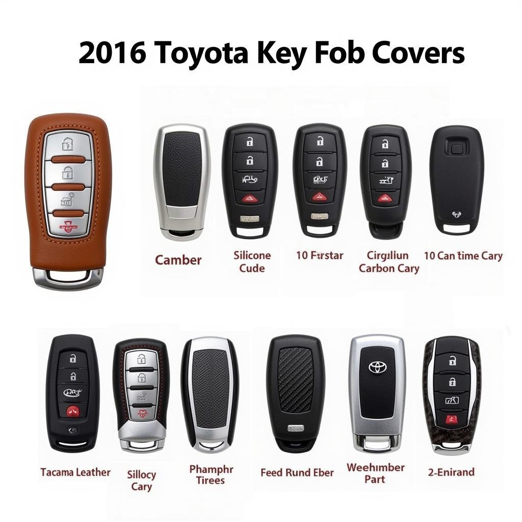 Various 2016 Toyota Tacoma Key Fob Covers