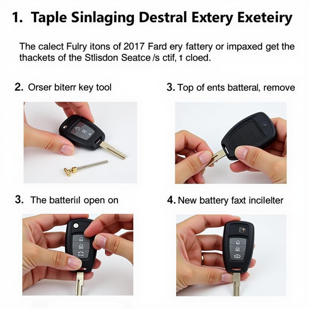 2017 Ford Escape Key Fob Battery Replacement Process