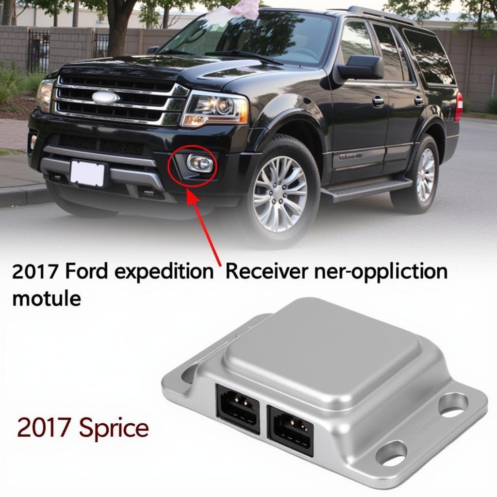 Location of the receiver module in a 2017 Ford Expedition