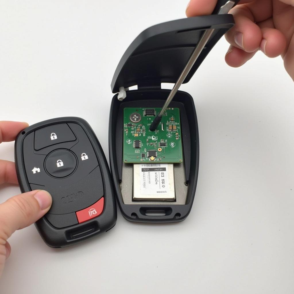 Disassembling a 2017 Ford Explorer Key Fob Shell