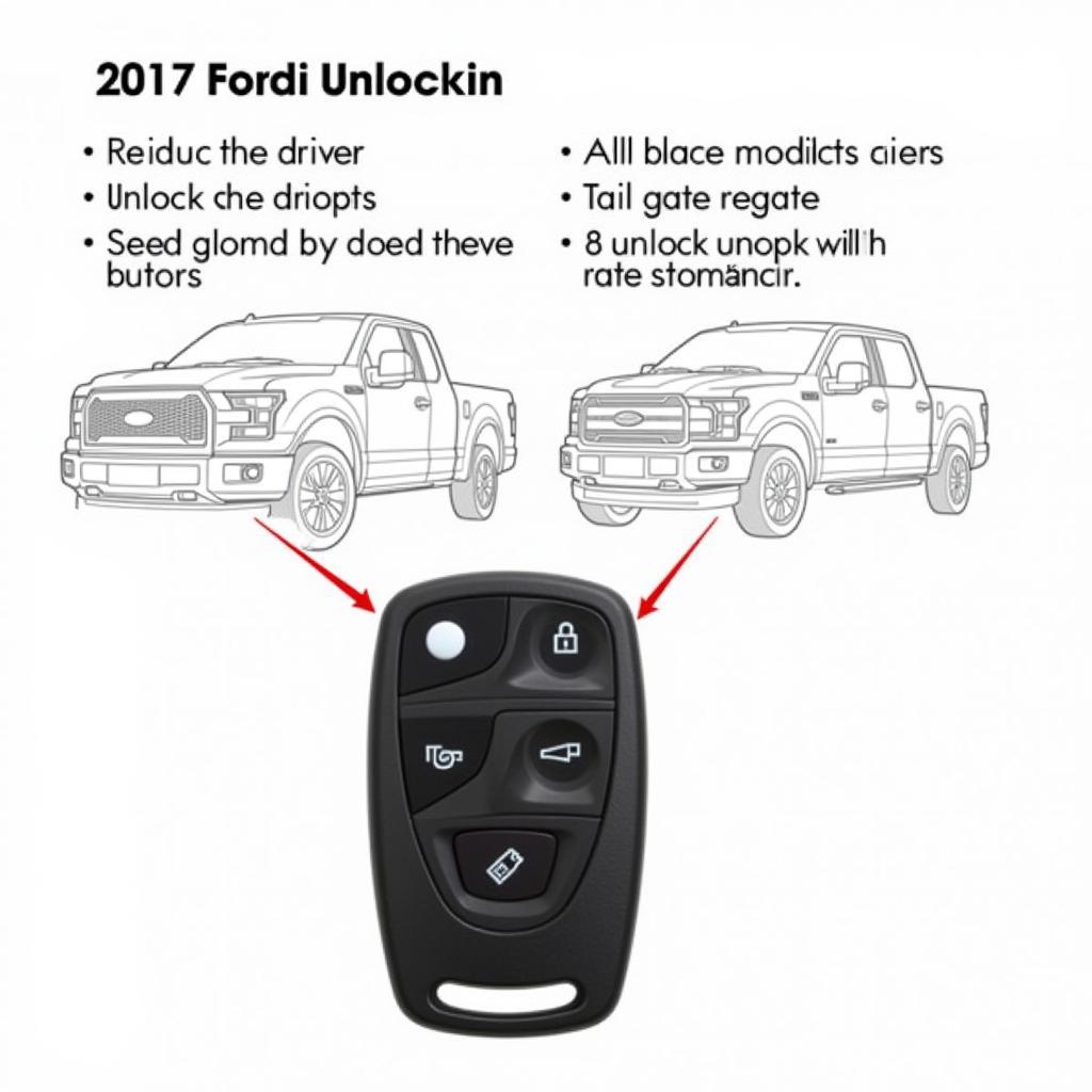 2017 Ford F150 Key Fob Unlocking Features - Door and Tailgate Access