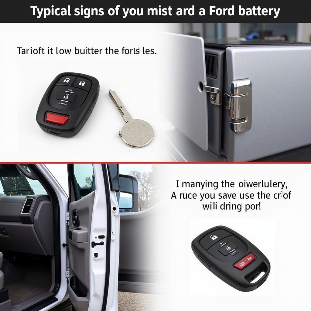 2017 Ford F350 Key Fob Exhibiting Low Battery Symptoms