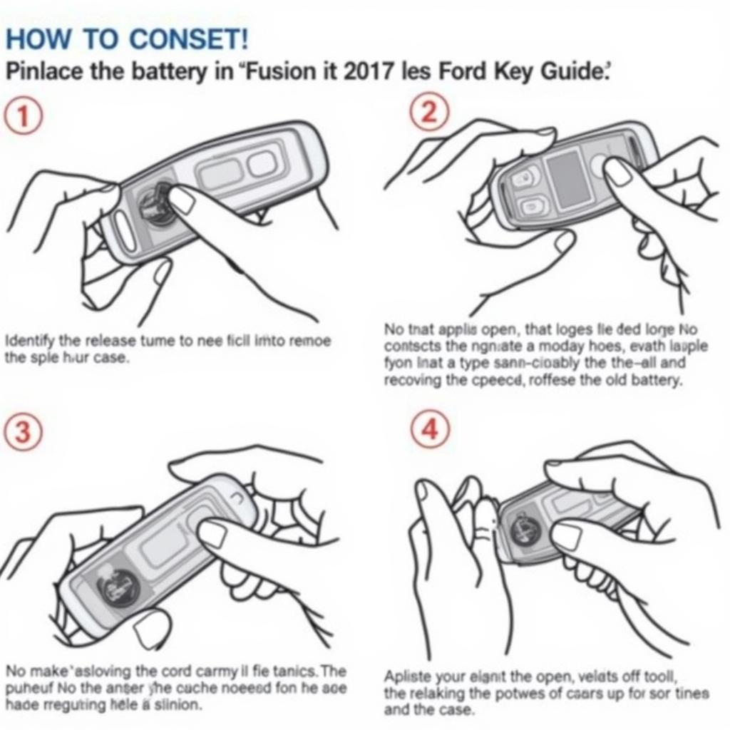 2017 Ford Fusion Key Fob Battery Replacement Steps