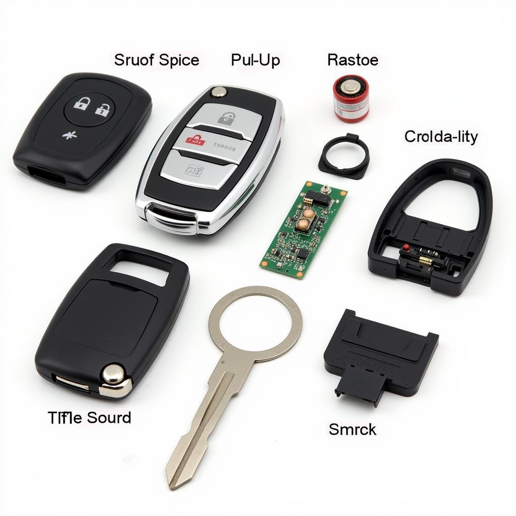 2017 Ford Taurus Key Fob Components Diagram