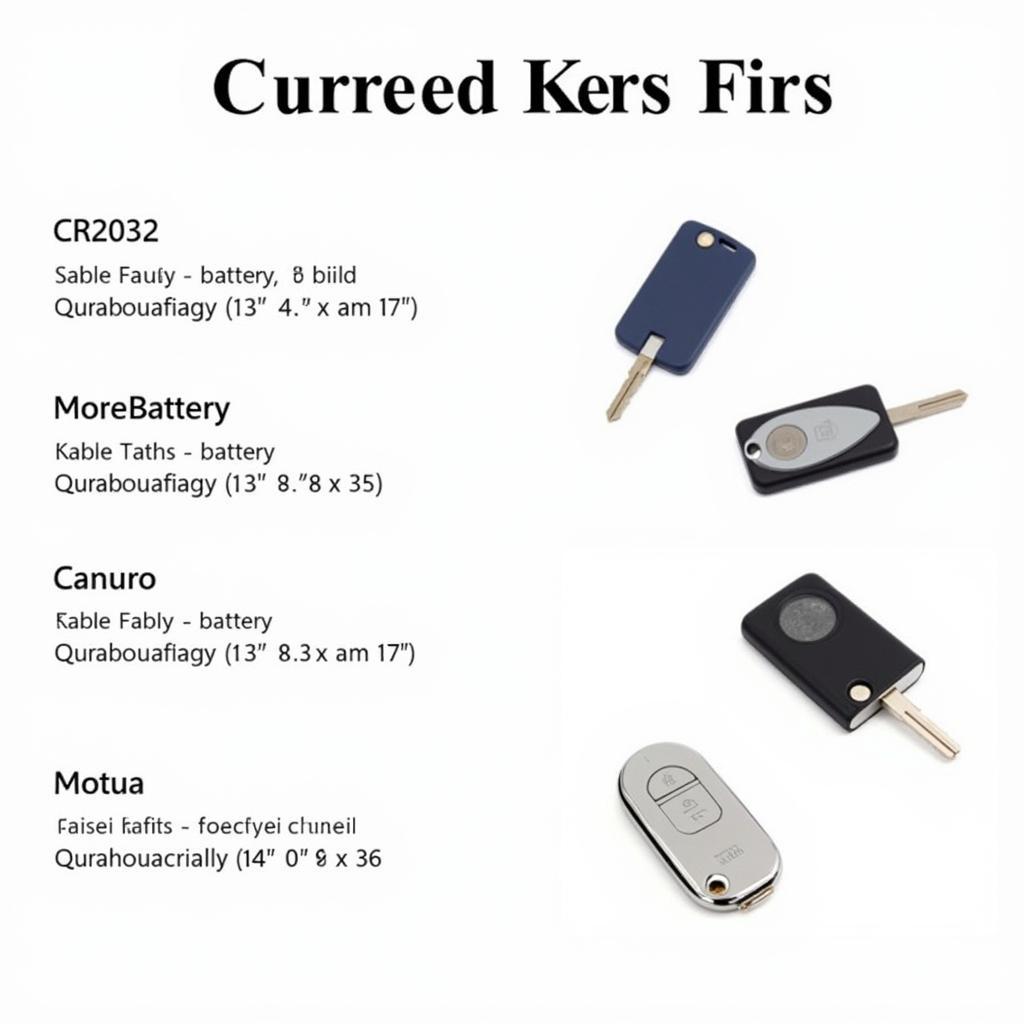 Different Battery Types for Key Fobs