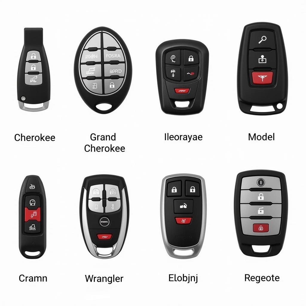 Different 2017 Jeep Key Fob Types