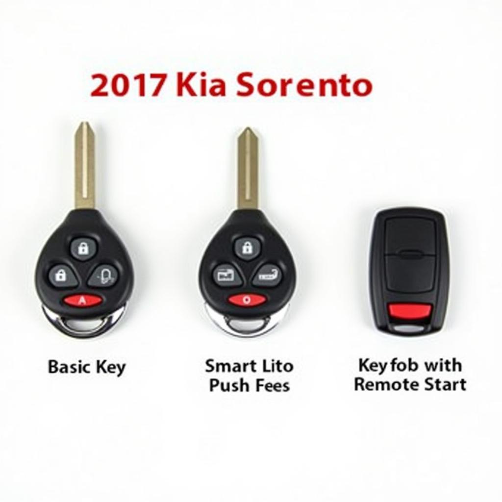 Different 2017 Kia Sorento Key Fob Types