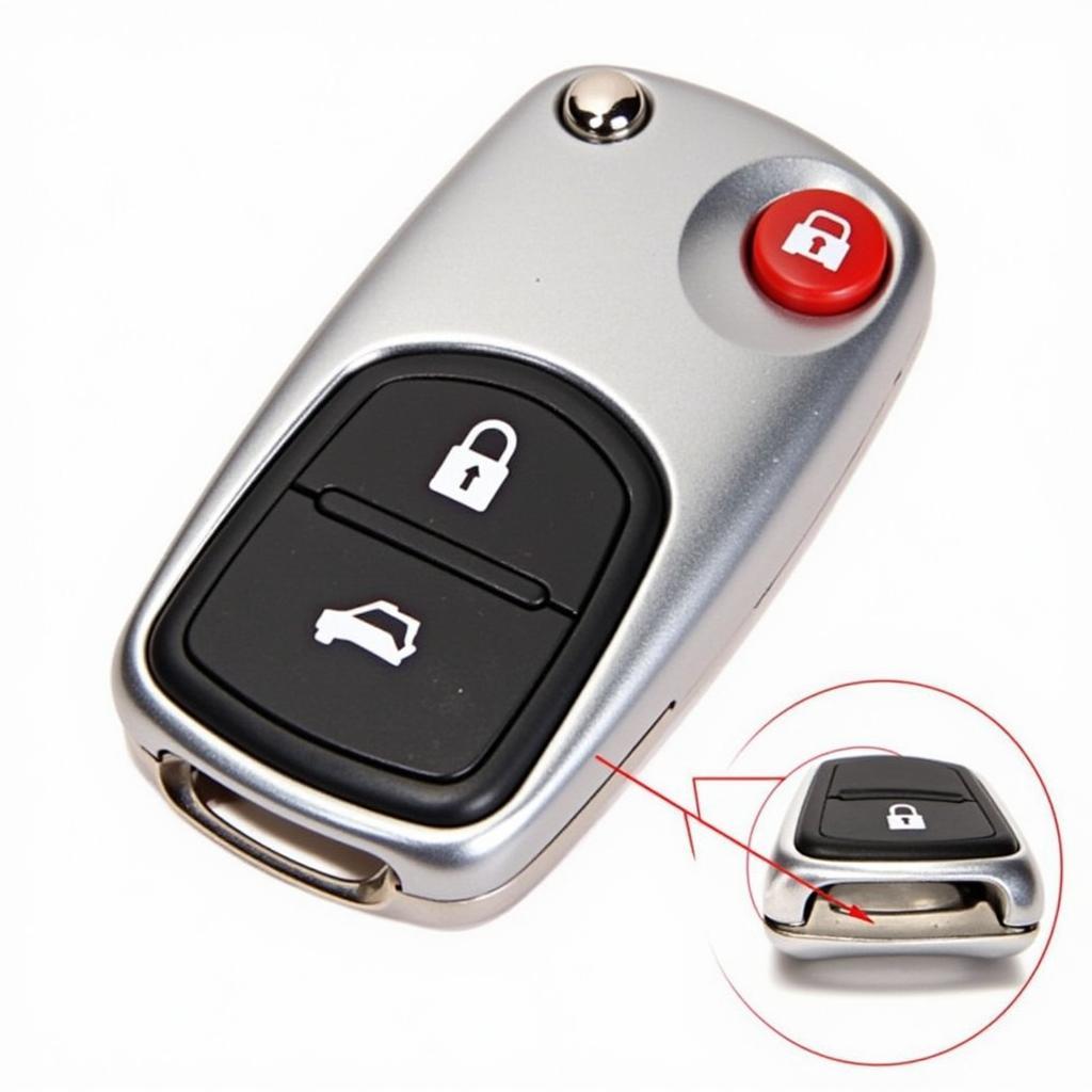 2017 Kia Sportage Key Fob with Trunk Release Button Highlighted