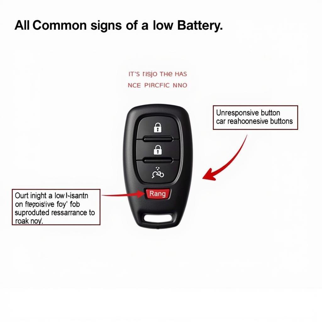 2017 Nissan Murano Key Fob Low Battery Signals: Reduced Range, Unresponsive Buttons, and Car Start Failures