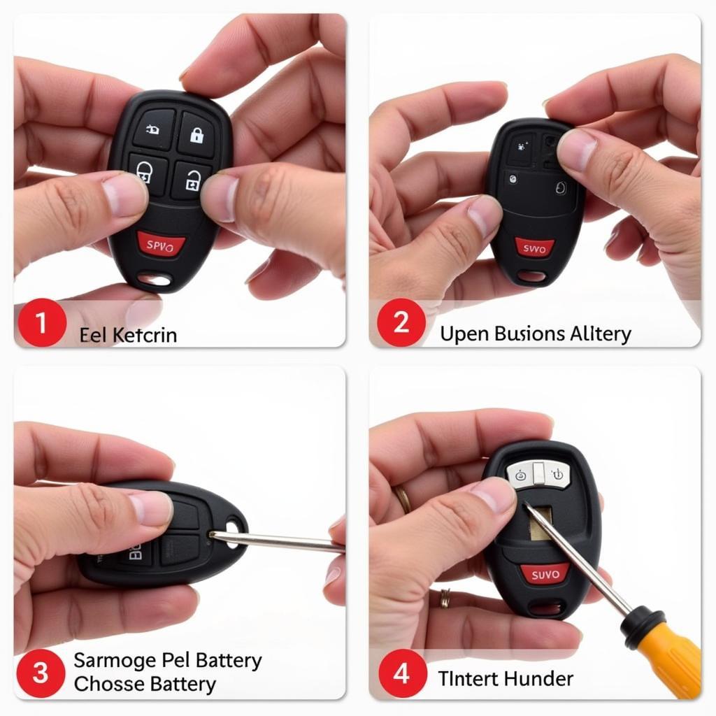 Replacing the battery in a 2017 Nissan Altima key fob