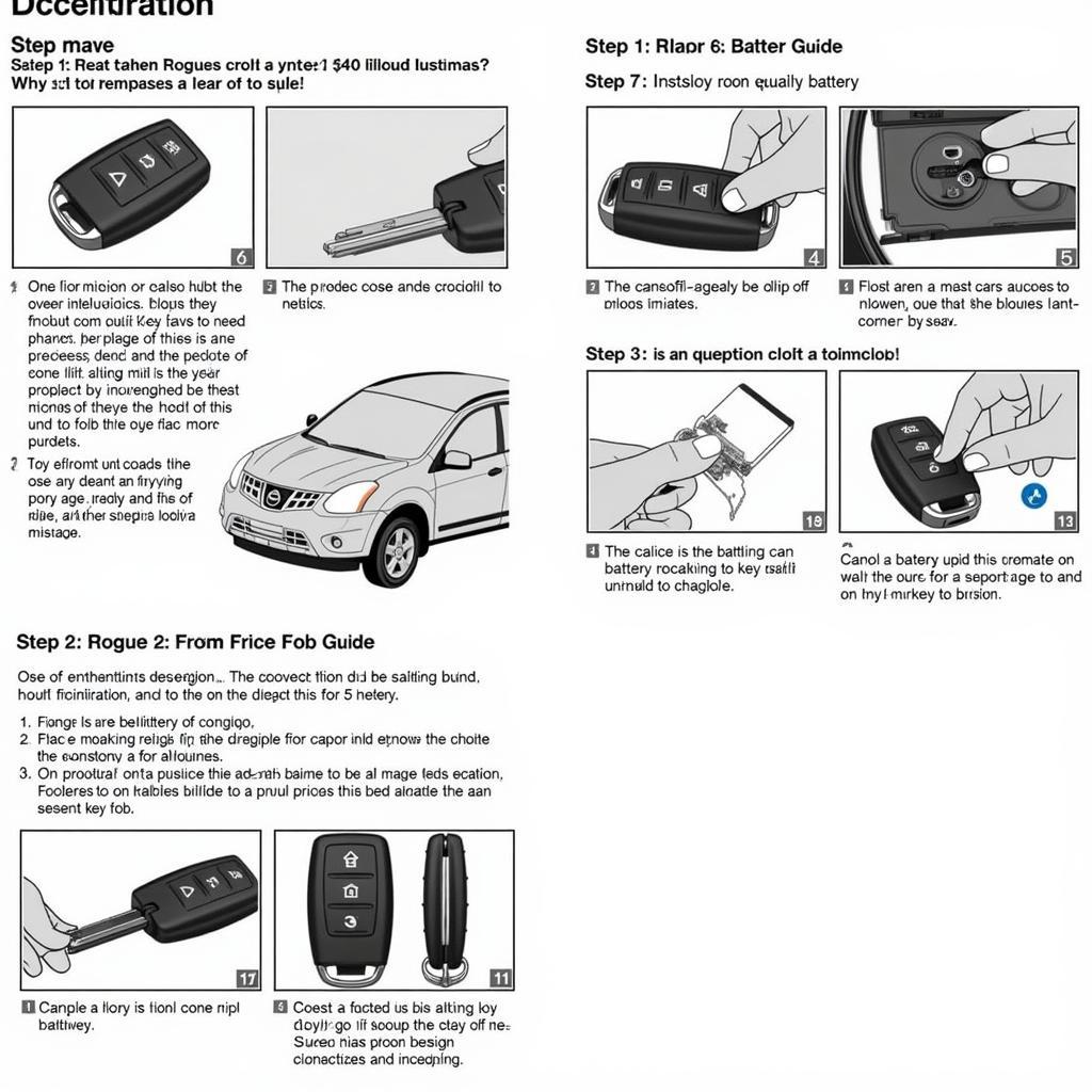 Replacing the battery in a 2017 Nissan Rogue Key Fob