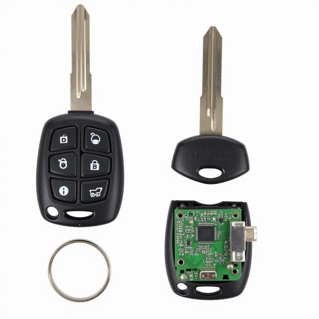 2017 Ram 2500 Key Fob Components Diagram