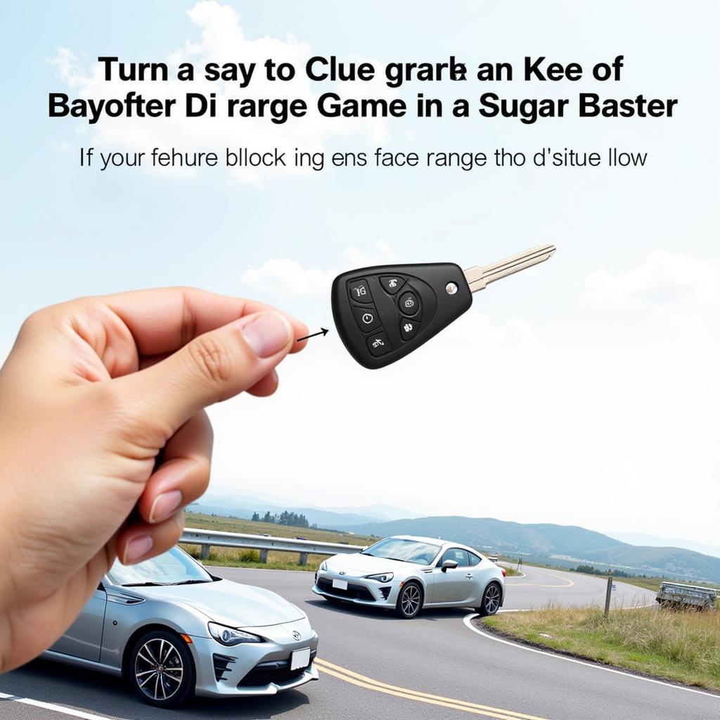 2017 Toyota 86 Key Fob with Reduced Operating Range due to Low Battery