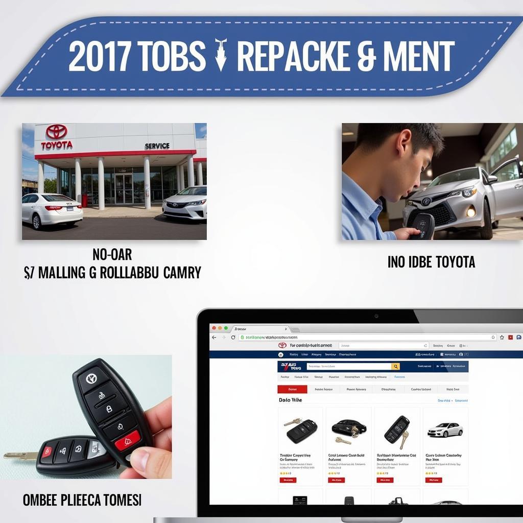 2017 Toyota Camry Key Fob Replacement Options: Dealership, Locksmith, and Online Retailers