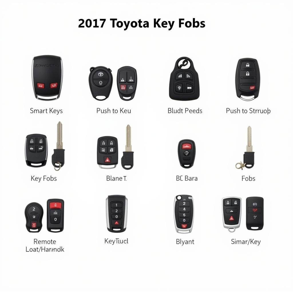 2017 Toyota Key Fob Types