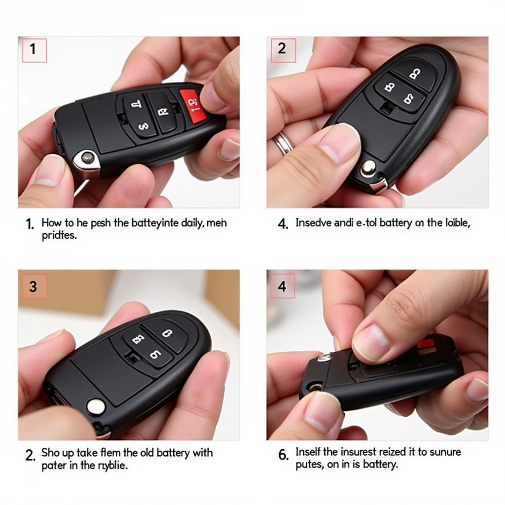 2017 Toyota Tacoma key fob battery replacement step-by-step guide.