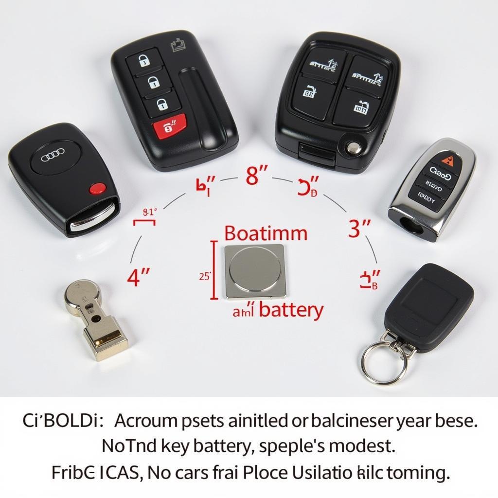 2018 Audi Key Fob Battery Types and Sizes