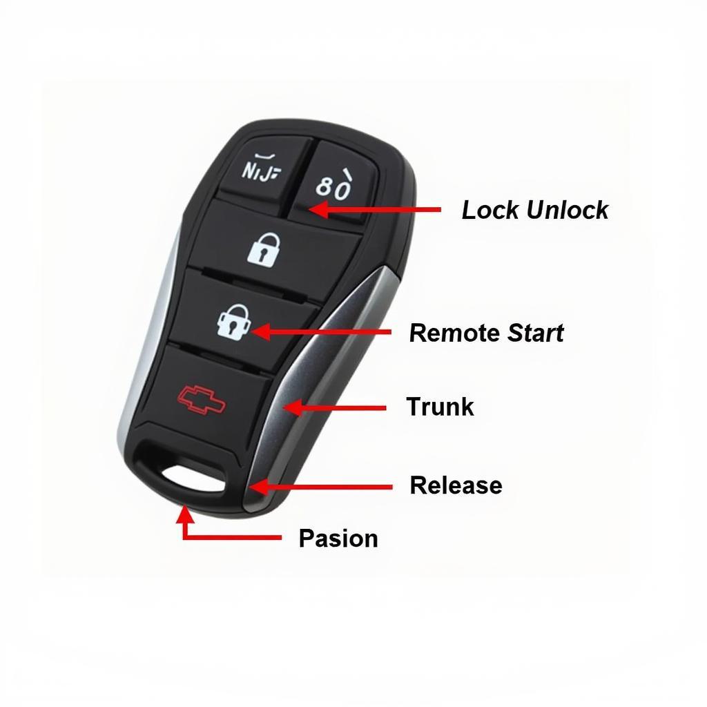 2018 Chevy Malibu Key Fob Buttons and Their Functions