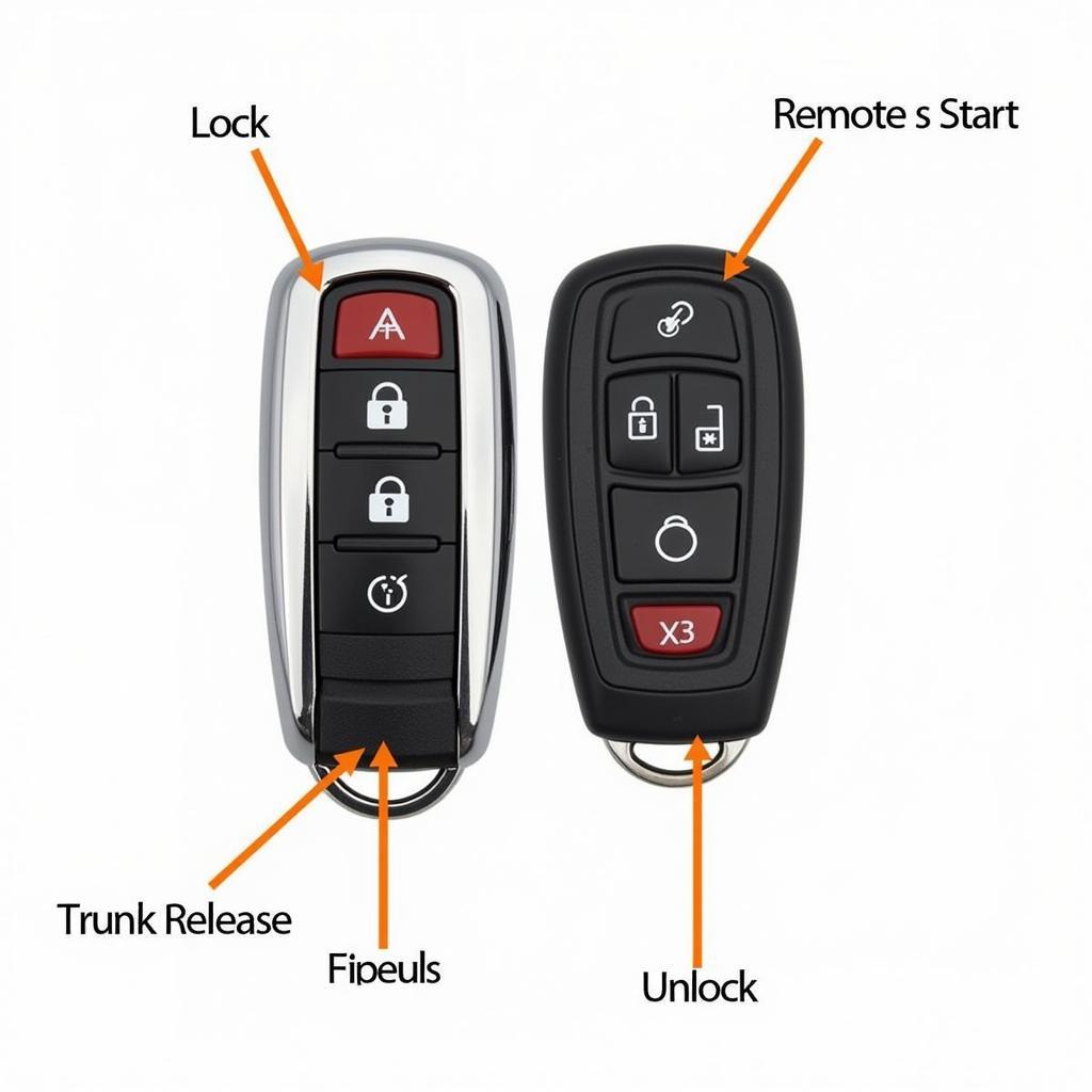 2018 Chevy Malibu Key Fob Button Locations and Functions