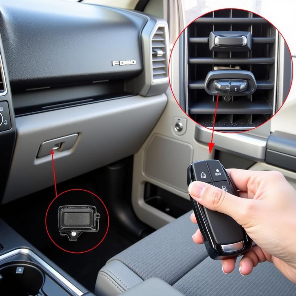 2018 F-150 Key Fob Slot Location