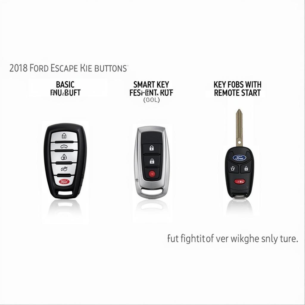 Different 2018 Ford Escape Key Fob Types