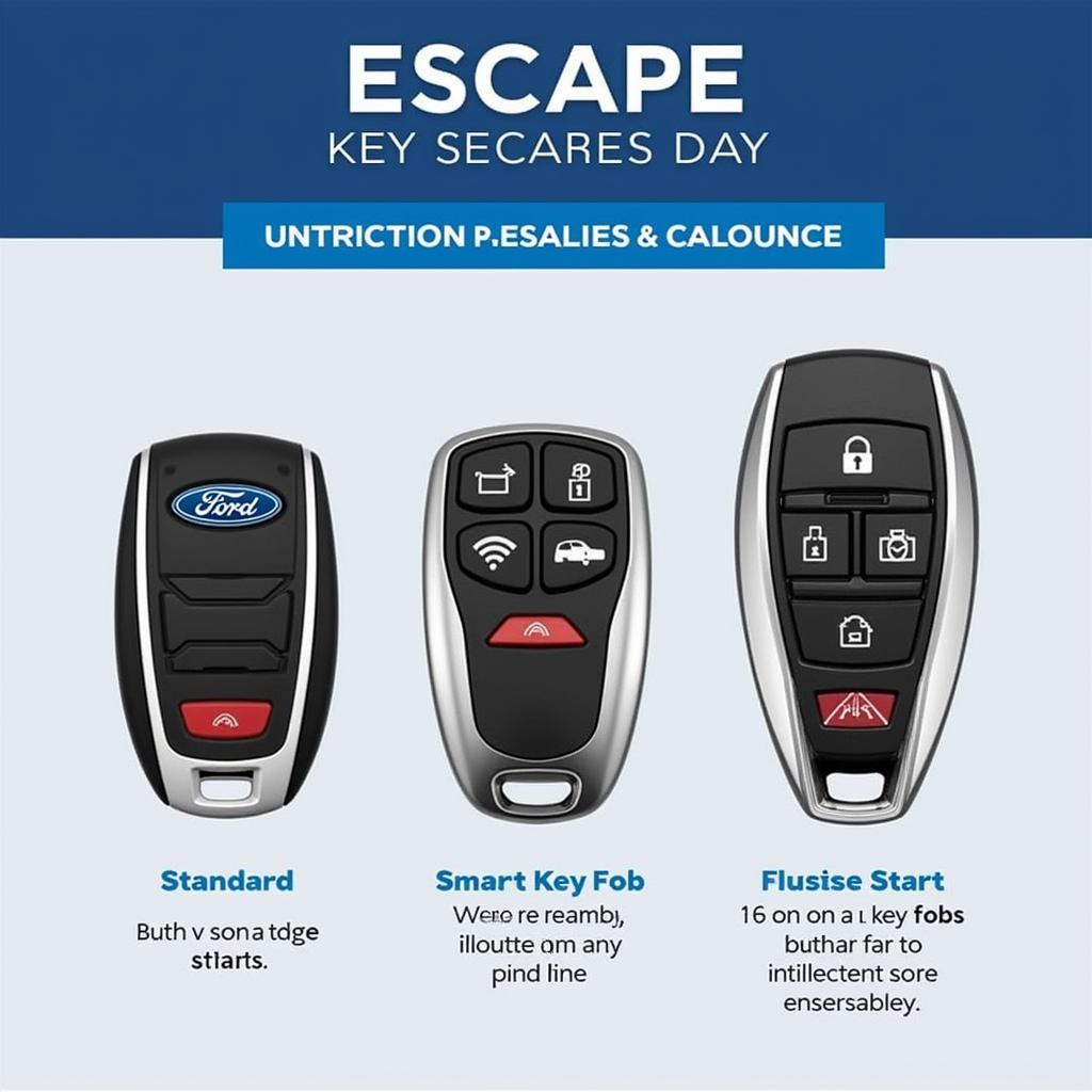 Different Types of 2018 Ford Escape Key Fobs