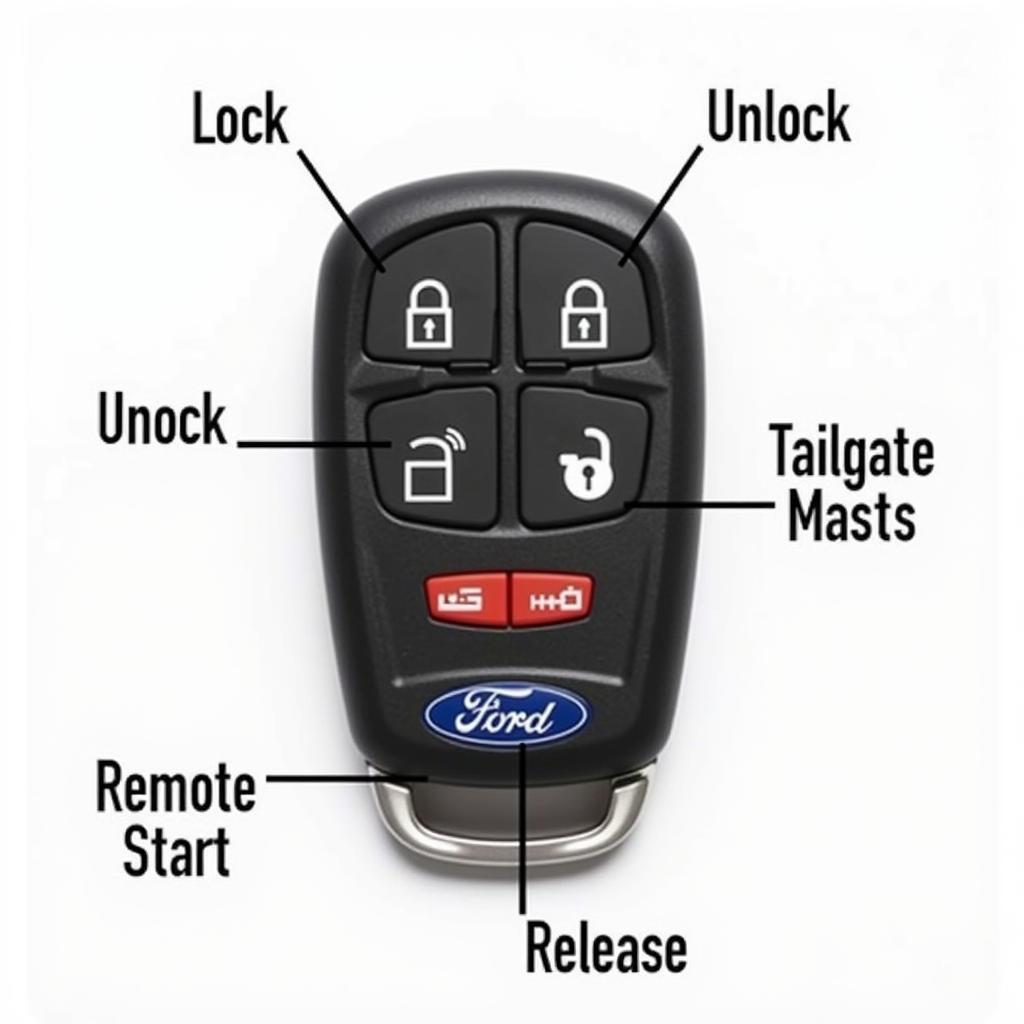 2018 Ford Explorer Key Fob Functions: Lock, Unlock, Remote Start, Tailgate Release