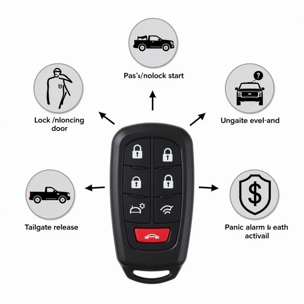 2018 Ford F-150 Key Fob Functions: Locking, Unlocking, Remote Start, Tailgate Release, and Panic Alarm