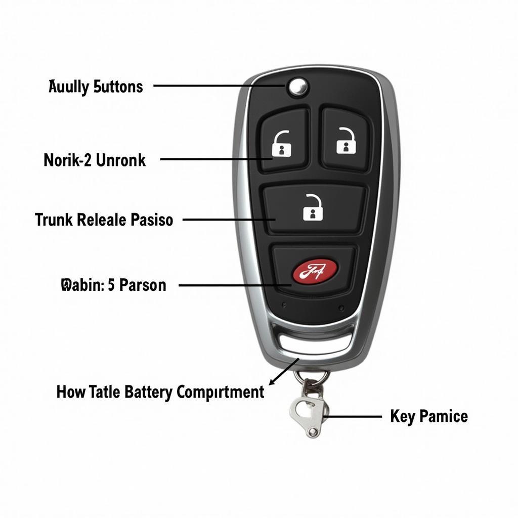 2018 Ford Fusion Hybrid Key Fob Features: Buttons, Key Blade, and Battery Compartment