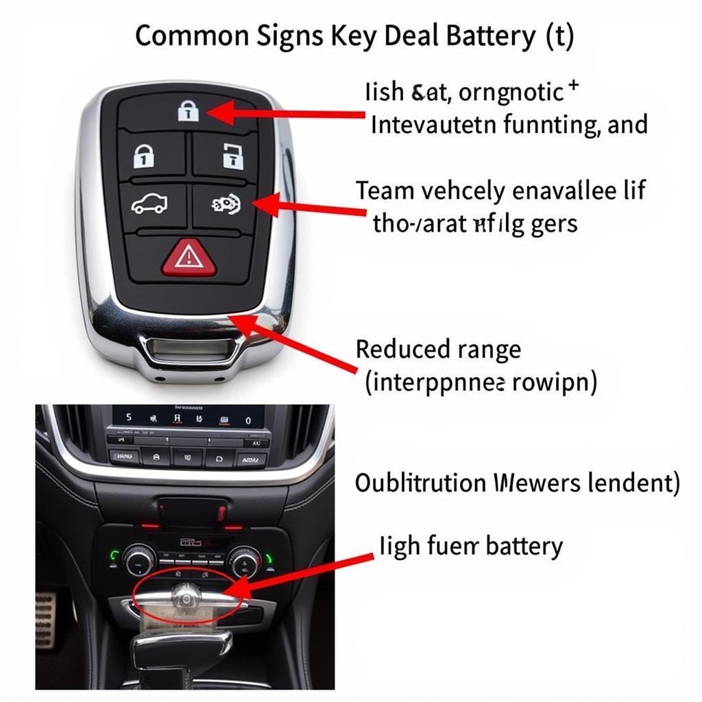 2018 GMC Denali Key Fob Low Battery Signs