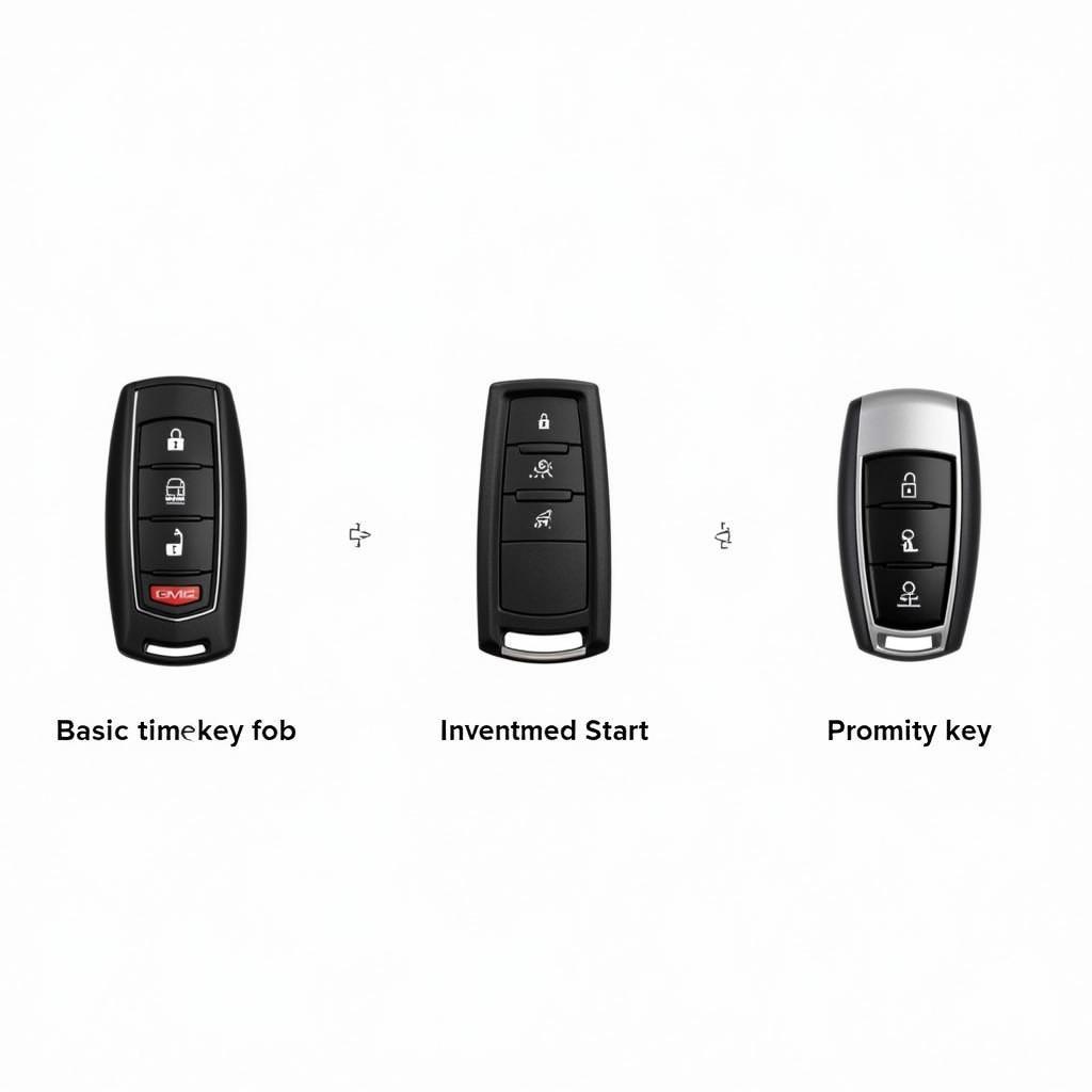 2018 GMC Sierra Key Fob Types: Basic, Remote Start, and Proximity Key