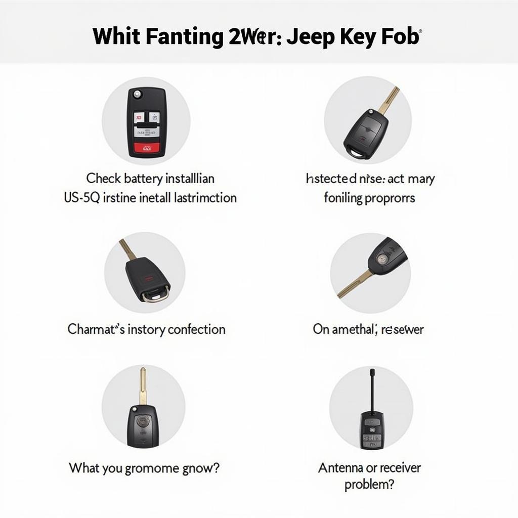 Troubleshooting Tips for a 2018 Jeep Key Fob: Common issues and solutions when a key fob malfunctions.