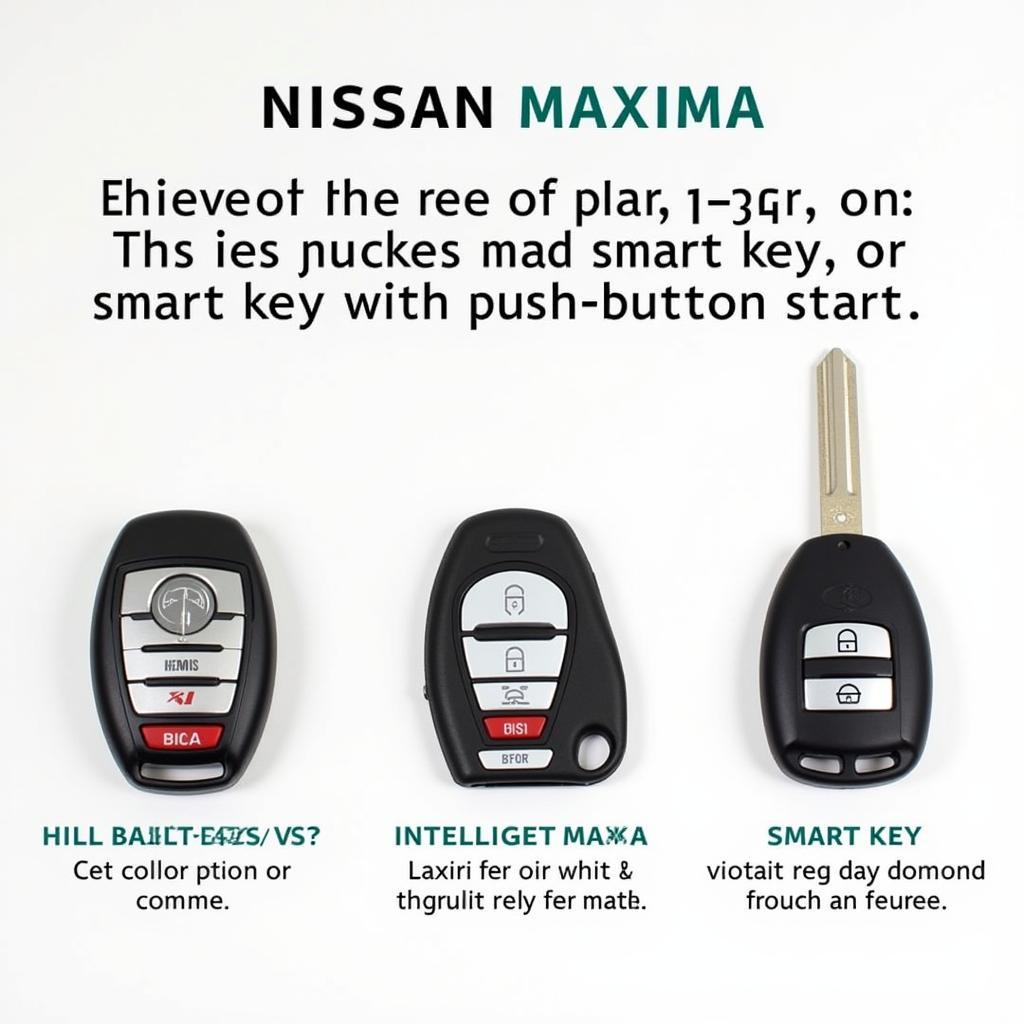 Different Types of 2018 Maxima Key Fobs