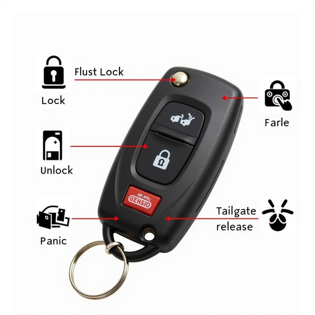 2018 Nissan NV200 Key Fob Functions: Lock, Unlock, Panic, and Tailgate Release