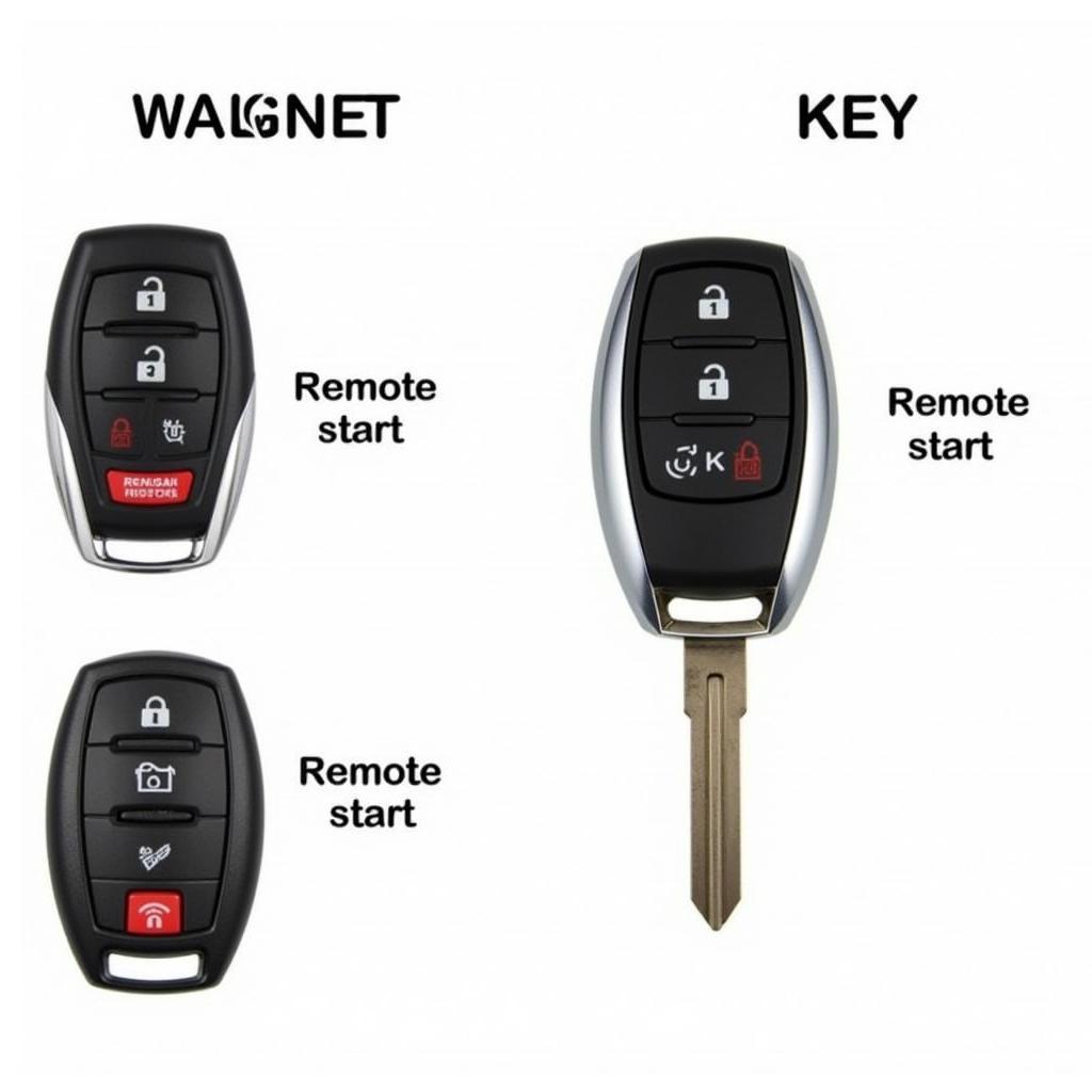 Comparing different key fobs for the 2018 Nissan Pathfinder models