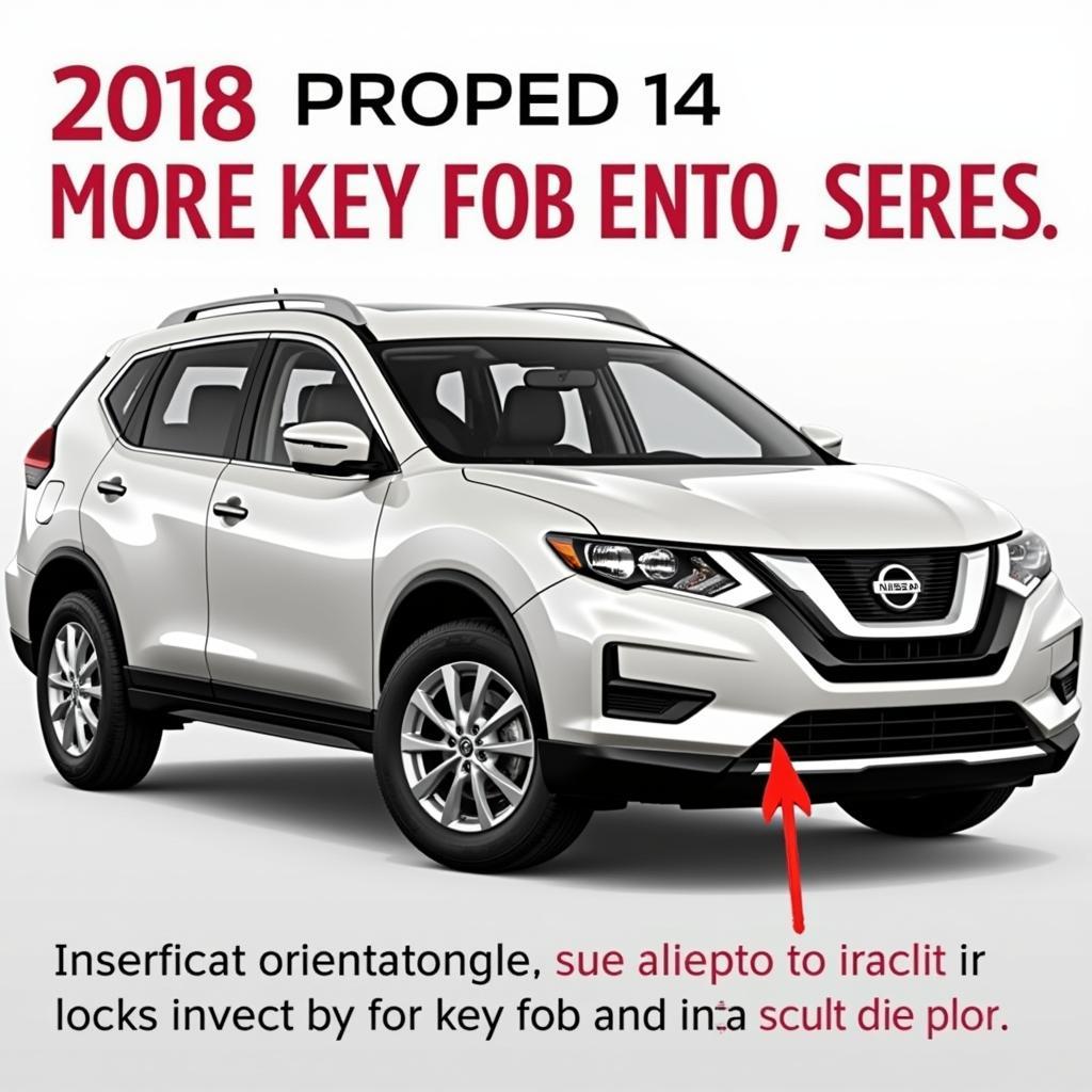 Inserting the 2018 Nissan Rogue Key Fob into the Slot