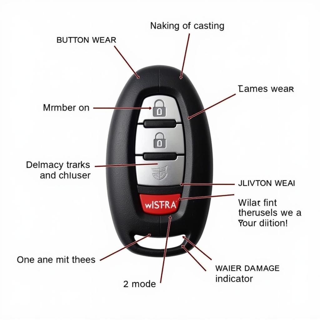 Inspecting a 2018 Nissan Sentra Key Fob for Damage